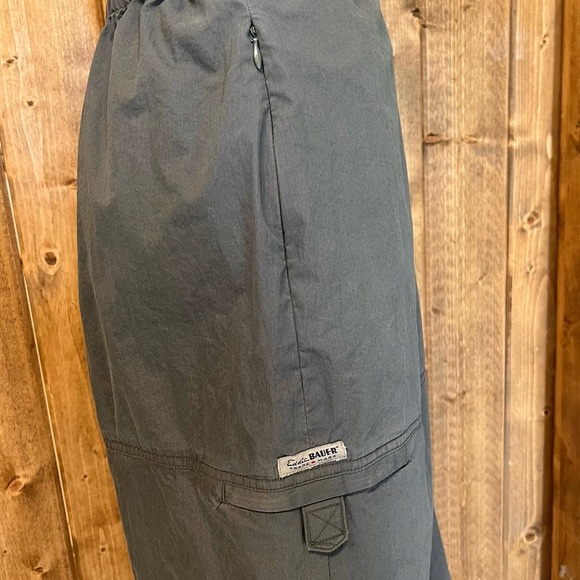 Eddie Bauer Small Petite Green Midi Utility Skirt Elastic Waist Outdoor - Picture 5 of 9